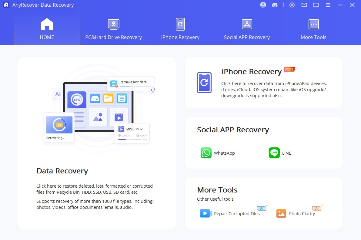 Download and install AnyRecover
